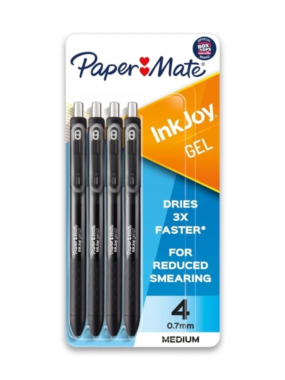 Paper Mate InkJoy Medium Point Black Gel Pens, 4-Pack NWT